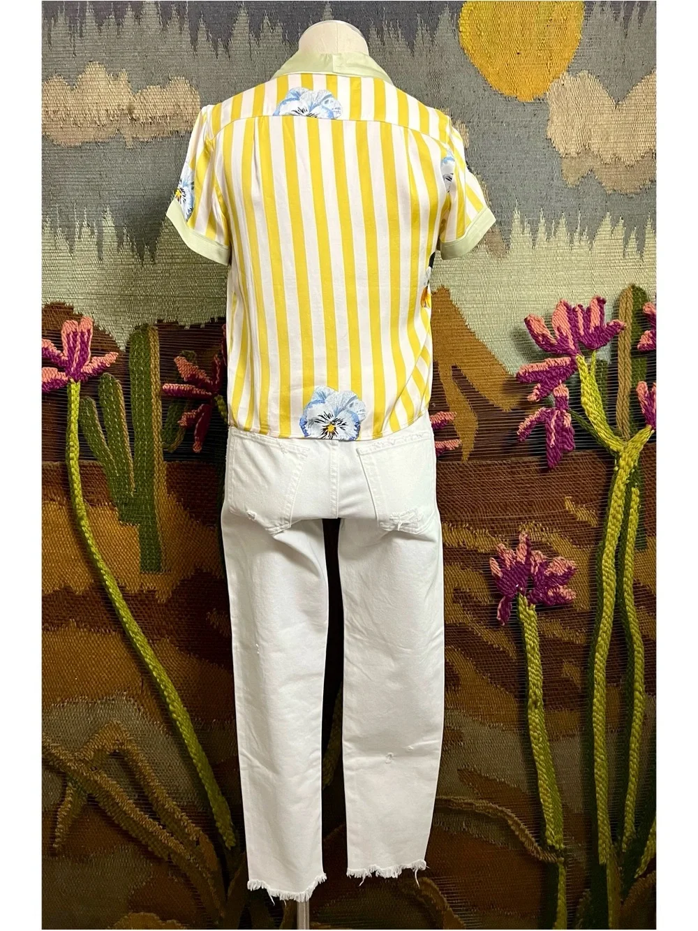 Anthropologie Lyrebird Pajama Shirt XXS